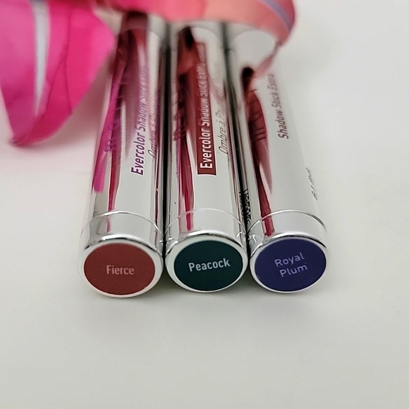 Mally Shadow Stick Extra 0.06 oz unbox  (3 pack: Fierce, Royal Plum, Peacock) - Picture 3 of 8